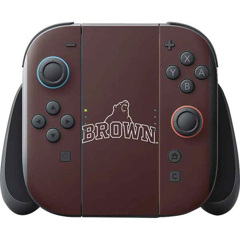 Brown University Outlined Nintendo Switch 2 (2025) with Joy-Con Skin