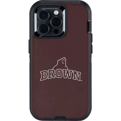 Brown University Outlined Otterbox Defender iPhone Skin
