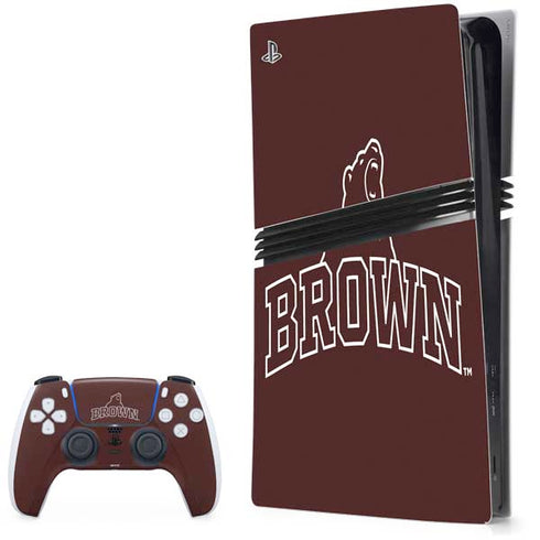 Brown University Outlined PS5 Pro Bundle Skin