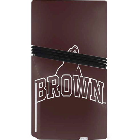 Brown University Outlined PS5 Pro Disk Bundle Skin