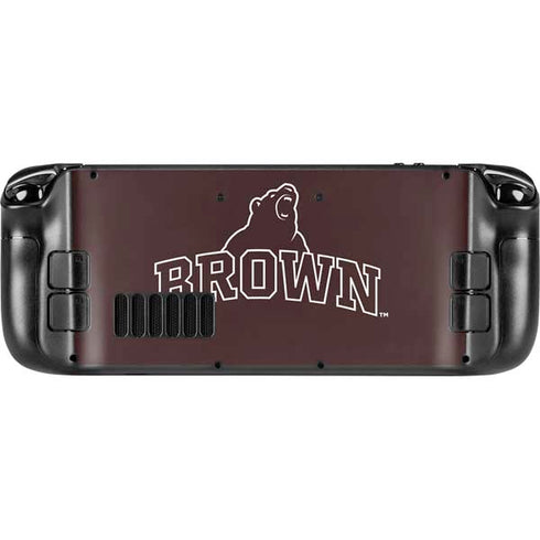 Brown University Outlined Steam Deck Handheld Gaming Computer OLED Skin