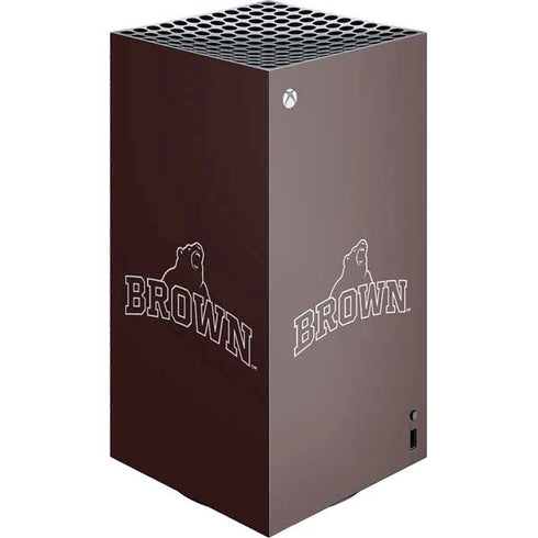 Brown University Outlined XBox Series X Digital Edition Console Skin