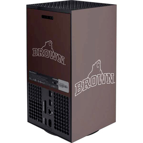 Brown University Outlined XBox Series X Digital Edition Console Skin