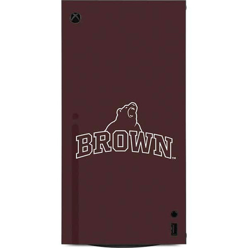 Brown University Outlined XBox Series X Digital Edition Console Skin