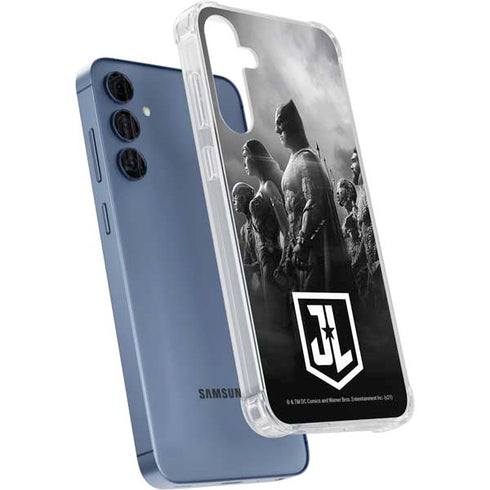 The Justice League (2017) Profile Characters Poster Galaxy A35 5G Clear Case