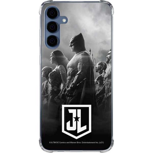 The Justice League (2017) Profile Characters Poster Galaxy A55 5G Clear Case