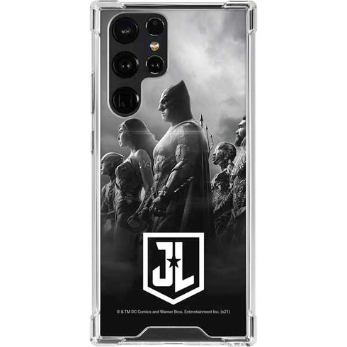 The Justice League (2017) Profile Characters Poster Galaxy S23 Ultra Clear Case