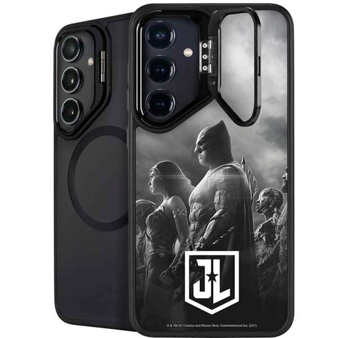 The Justice League (2017) Profile Characters Poster Galaxy S25 Kickstand Case