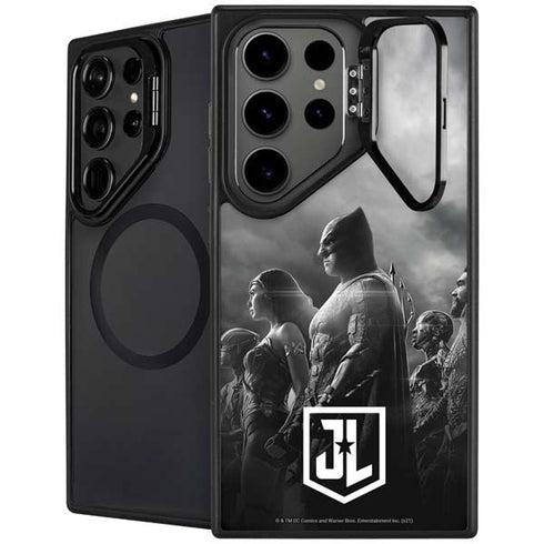 The Justice League (2017) Profile Characters Poster Galaxy S24 Ultra Kickstand Case
