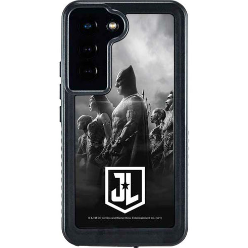 The Justice League (2017) Profile Characters Poster Galaxy S24 Waterproof Case
