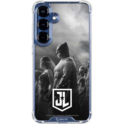 The Justice League (2017) Profile Characters Poster Galaxy S25 Clear Case