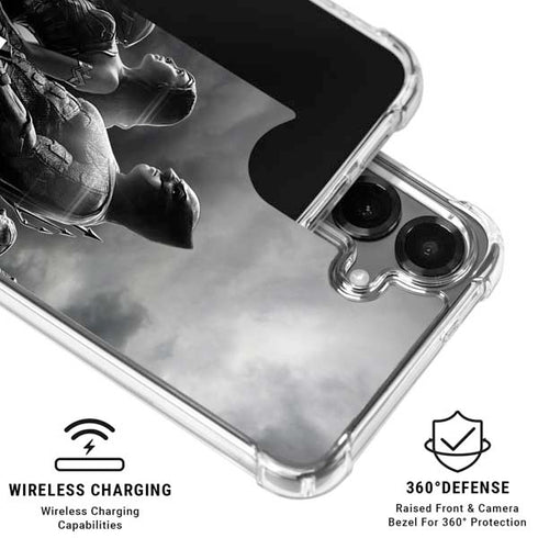 The Justice League (2017) Profile Characters Poster Galaxy S26 Clear Case