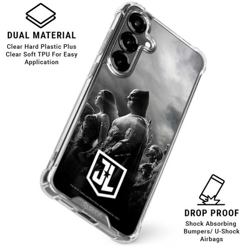 The Justice League (2017) Profile Characters Poster Galaxy S26 Clear Case