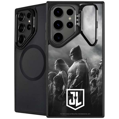 The Justice League (2017) Profile Characters Poster Galaxy S26 Ultra Kickstand Case