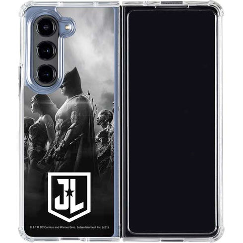 The Justice League (2017) Profile Characters Poster Galaxy Z Fold5 5G Clear Case