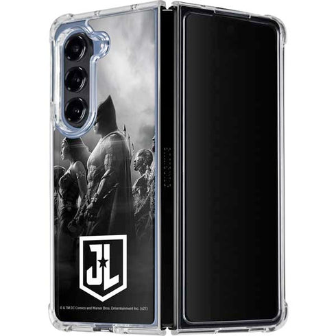 The Justice League (2017) Profile Characters Poster Galaxy Z Fold5 5G Clear Case
