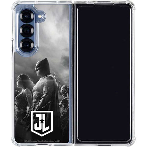 The Justice League (2017) Profile Characters Poster Galaxy Z Fold6 Clear Case