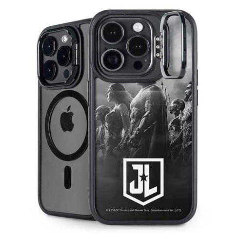 The Justice League (2017) Profile Characters Poster iPhone 14 Pro Kickstand Case