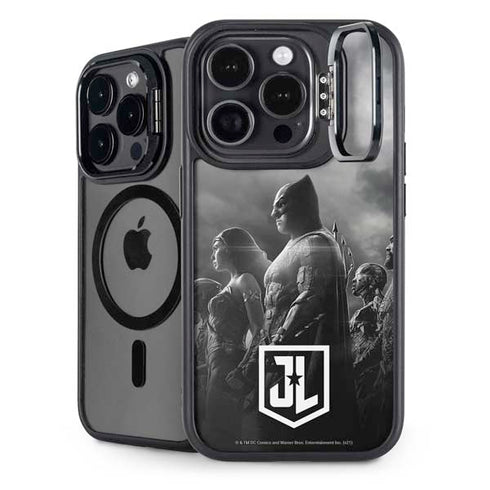 The Justice League (2017) Profile Characters Poster iPhone 14 Pro Max Kickstand Case