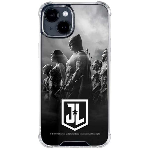 The Justice League (2017) Profile Characters Poster iPhone 15 Clear Case