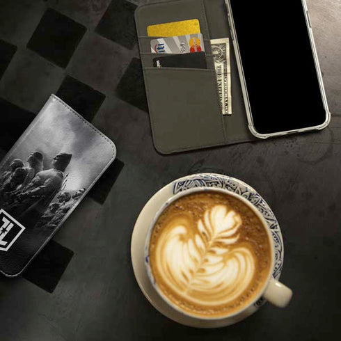 The Justice League (2017) Profile Characters Poster iPhone 15 Plus Folio Case