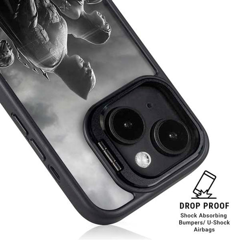 The Justice League (2017) Profile Characters Poster iPhone 15 Plus Kickstand Case