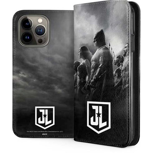 The Justice League (2017) Profile Characters Poster iPhone 15 Pro Max Folio Case