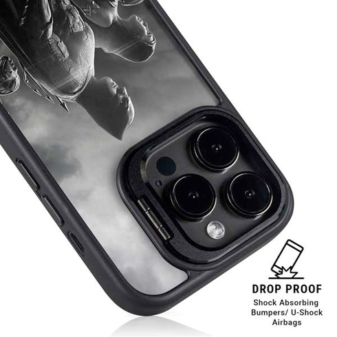 The Justice League (2017) Profile Characters Poster iPhone 15 Pro Max Kickstand Case