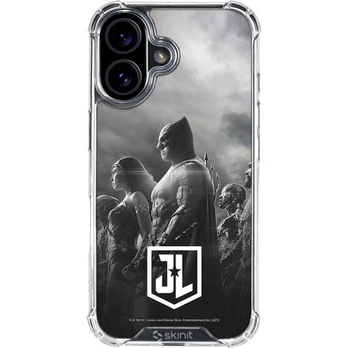 The Justice League (2017) Profile Characters Poster iPhone 16 Clear Case