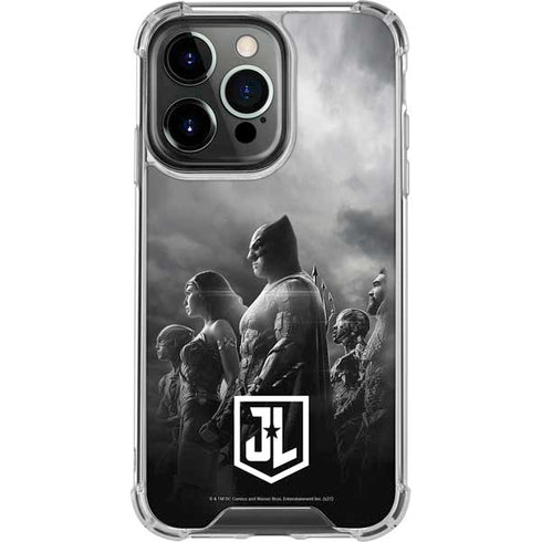 The Justice League (2017) Profile Characters Poster iPhone 16 Pro Clear Case