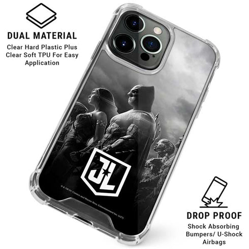 The Justice League (2017) Profile Characters Poster iPhone 16 Pro Clear Case