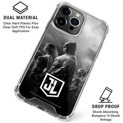 The Justice League (2017) Profile Characters Poster iPhone 16 Pro Max Clear Case