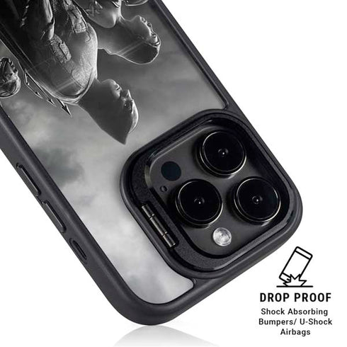 The Justice League (2017) Profile Characters Poster iPhone 16 Pro Max Kickstand Case