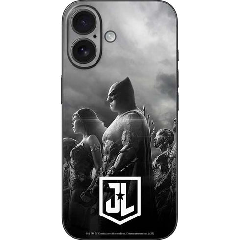 The Justice League (2017) Profile Characters Poster iPhone 16 Skin