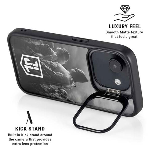 The Justice League (2017) Profile Characters Poster iPhone 16e Kickstand Case