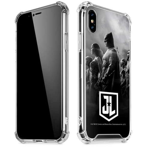 The Justice League (2017) Profile Characters Poster iPhone X/XS Clear Case