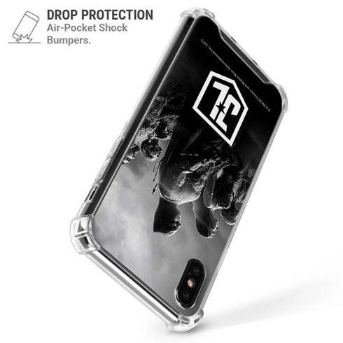 The Justice League (2017) Profile Characters Poster iPhone X/XS Clear Case