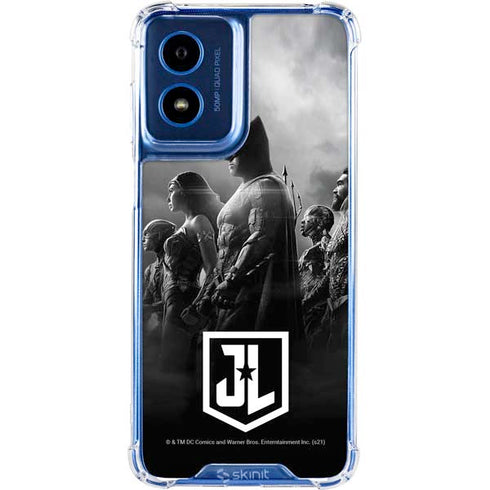 The Justice League (2017) Profile Characters Poster Moto G 5G (2024) Clear Case