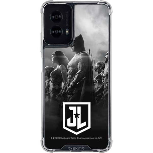 The Justice League (2017) Profile Characters Poster Moto G Power 5G (2024) Clear Case