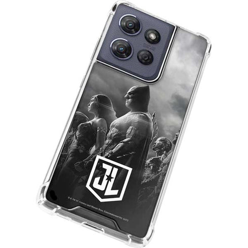 The Justice League (2017) Profile Characters Poster Moto G Power 5G (2025) Clear Case