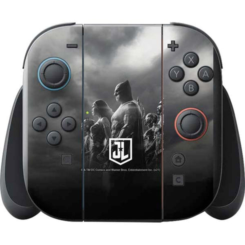 The Justice League (2017) Profile Characters Poster Nintendo Switch 2 (2025) with Joy-Con Skin