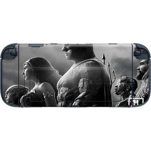 The Justice League (2017) Profile Characters Poster Nintendo Switch 2 (2025) with Joy-Con Skin