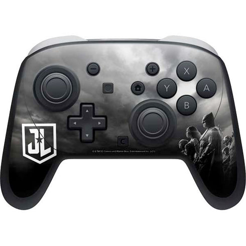The Justice League (2017) Profile Characters Poster Nintendo Switch 2 (2025) Pro Controller Skin