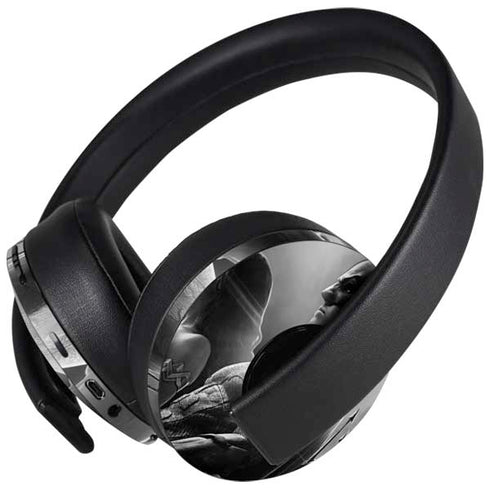 The Justice League (2017) Profile Characters Poster PlayStation 4 Gold Wireless Headset Skin
