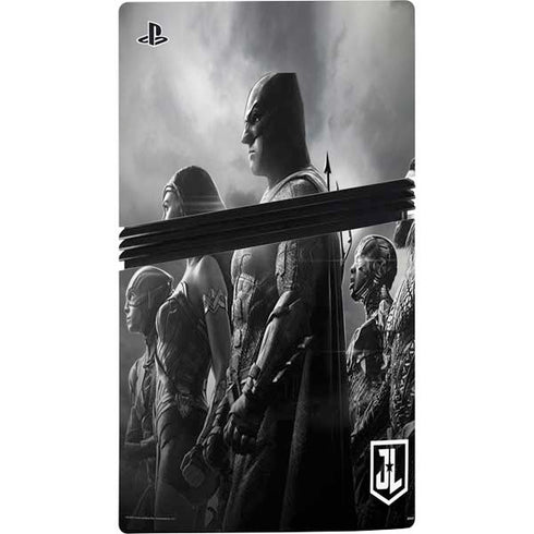 The Justice League (2017) Profile Characters Poster PS5 Pro Disk Bundle Skin
