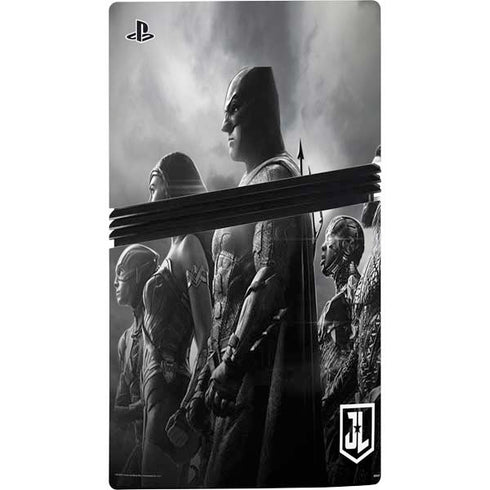 The Justice League (2017) Profile Characters Poster PS5 Pro Disk Console Skin