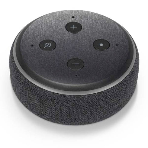 Specialty Vinyl Brushed Steel Texture Amazon Echo Dot Skin