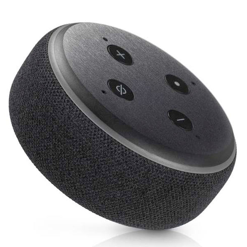 Specialty Vinyl Brushed Steel Texture Amazon Echo Dot Skin