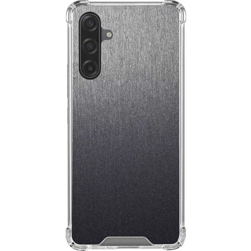 Brushed Steel Texture Galaxy A17 Clear Case