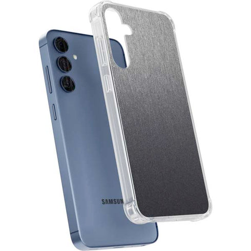 Brushed Steel Texture Galaxy A35 5G Clear Case